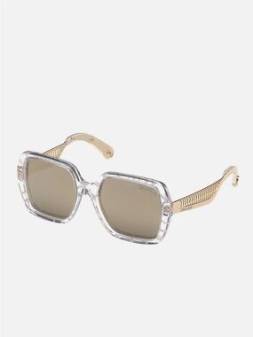 Roberto Cavalli RC1106 16B Gray Butterfly Style Plastic Sunglasses 56-18-140